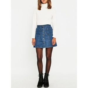 Cooperative Blue A-Line Denim Skirt
